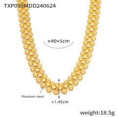 Round Disc Detail Necklace or Bracelet