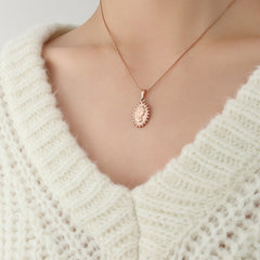 Portrait Cameo-Style Pendant Necklace
