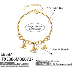 18K Gold-Plated Butterfly Charm Jewelry