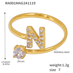 Cubic Zirconia Initial Jewelry Collection