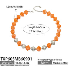Faceted Color Resin Geometric Jewelry