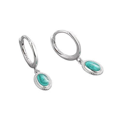 Camille Enamel Teardrop Stud Earrings