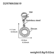 Cubic Zirconia Charm Rope Cuff or Pendant