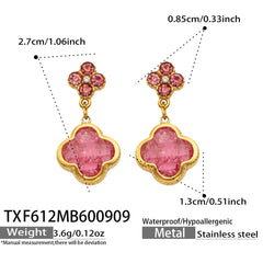 Color Crackle Accent Flower Jewelry