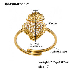 Cubic Zirconia Heart Jewelry