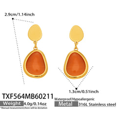 Color Cat-Eye Teardrop Jewelry