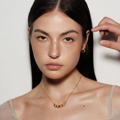 Daphne Vintage-Inspired Pavé Tassel Choker Necklace