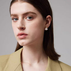 Nadine Vintage-Inspired Pearl Stud Earrings No. 597499