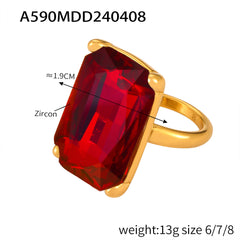 Gold-Tone Geometric and Accent Ring Designs