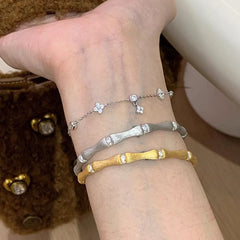 Nicolette Vintage-Inspired Bamboo Bangle Bracelet