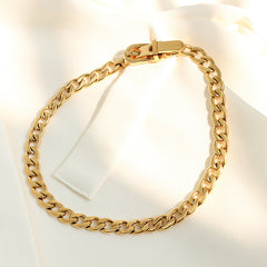 Buckle-Detail Chain Choker Necklace