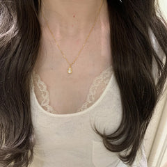Camille Vintage-Inspired Gourd Necklace