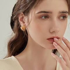 Nadine Vintage-Inspired Crystal Heart Stud Earrings