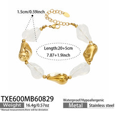 Color Resin Sculptural Link Necklace and Bracelet