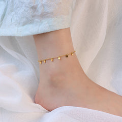 Disc Charm Chain Anklet