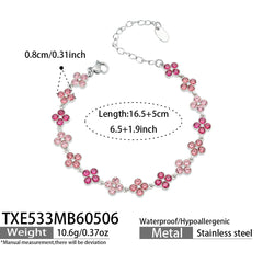 Color Cubic Zirconia Clover Jewelry