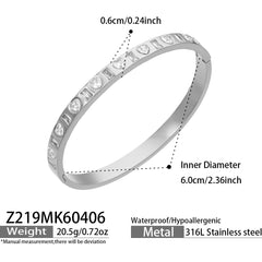 Geometric Cubic Zirconia Bangle Collection
