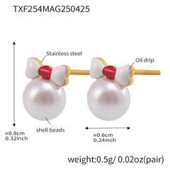 Bow and Shell Pearl-Look Jewelry Separates