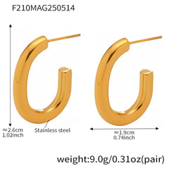 Layered Geometric Hoop Earrings