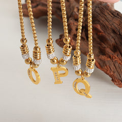18K Gold-Plated Initial Charm Bracelet