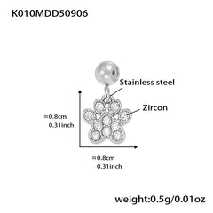 18K Gold-Plated Cubic Zirconia Charms and Chain Designs