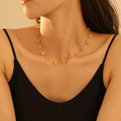 Natural Stone or Pearl-Look Chain Necklace or Bracelet