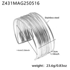 Multi-Band Open Cuff or Arm Bracelet