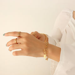 Freshwater Pearl Toggle Chain Bracelet