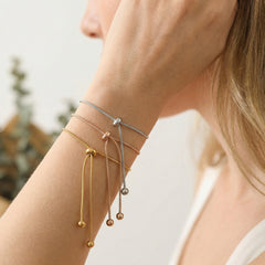 Gold-Tone Adjustable Snake Chain Bracelet