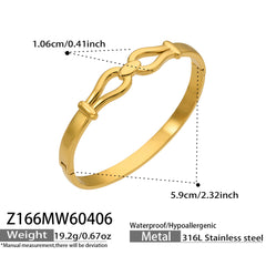 Horseshoe Clasp and Textured Bangle Designs