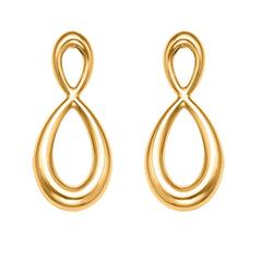Sculptural Infinity Drop Earrings