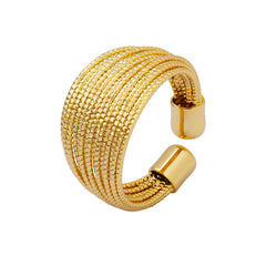 Multi-Line Open Band Ring