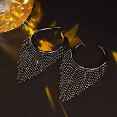 Daphne Statement Tassel Drop Earrings