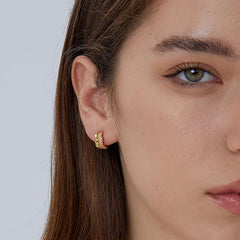 Nicolette Vintage-Inspired Pavé Stud Earrings No. 074555