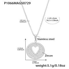 Fruit Charm & Cubic Zirconia Heart Necklaces