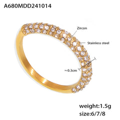 Cubic Zirconia or Pearl-Look Accent Ring