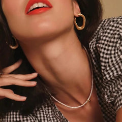 Camille Vintage-Inspired Pearl Choker Necklace No. 337851