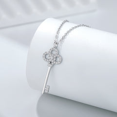 Nadine Vintage-Inspired Key Pendant Necklace