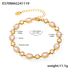 Geometric Cubic Zirconia Bracelet Designs