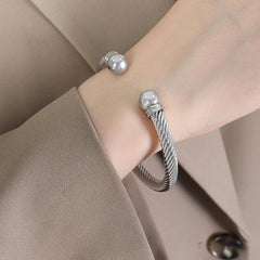 Sculptural Stainless Steel Bangle & Ring Designs