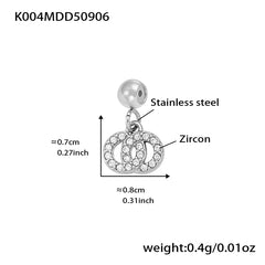 18K Gold-Plated Cubic Zirconia Charms and Chain Designs