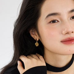 Marielle Openwork Tiger-Eye Stud Earrings