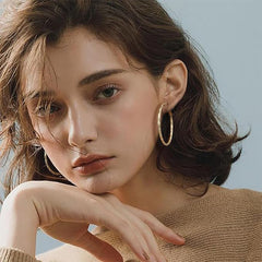 Camille Statement Twisted Hoop Earrings