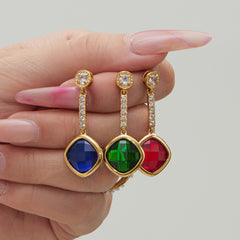 Faceted Glass Floral Necklace, Bracelet or Earrings
