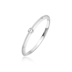 Daphne Vintage-Inspired Pavé Bangle Bracelet