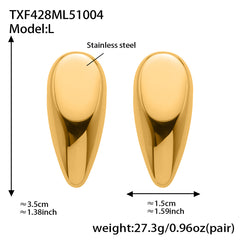 18K Gold-Plated Teardrop Pendant Jewelry