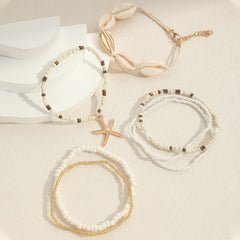7-Piece Boho Beach Bracelet Stack
