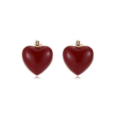 Camille Vintage-Inspired Heart Stud Earrings No. 767931