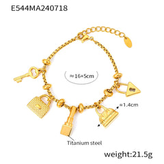 18K Gold-Plated & Silver-Tone Charm Bracelets