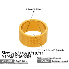 18K Gold-Plated Broad Openwork Ring